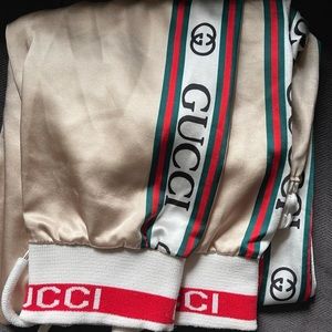 Gucci satin sweatpants